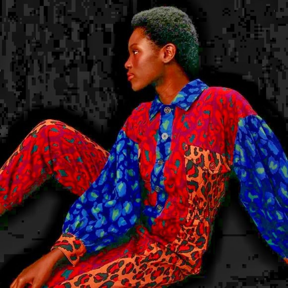 Farm Rio Leopard Retro Inspired Jumpsuit, Quilted, Medium, New! - Picture 6 of 8